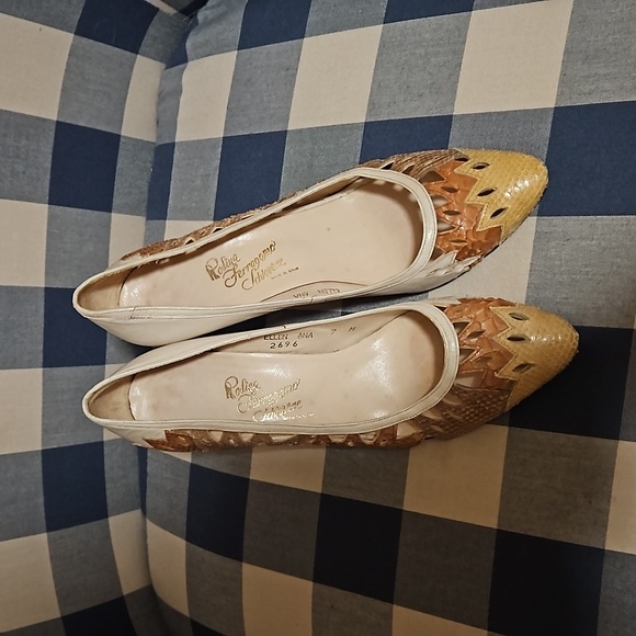 Rodina Ferragamo Schiavone heels 7M - Picture 1 of 8